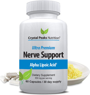 Nerve Support – 650mg Alpha Lipoic Acid for Tingling & Numbness Relief – 60 Veggie Capsules