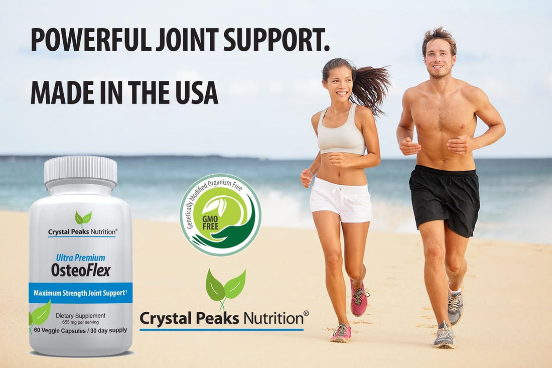 Organic Curcuminoids Osteoflex – Turmeric & Bioperine for Joint Support & Absorption – 60 Capsules (30-Day Supply)