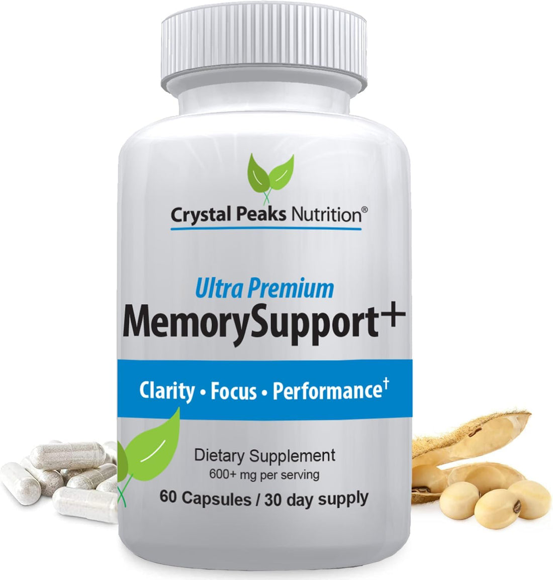 Memory Boost & Brain Support – Nootropic for Focus, Energy & Recall – 60 Capsules (30-Day Supply)