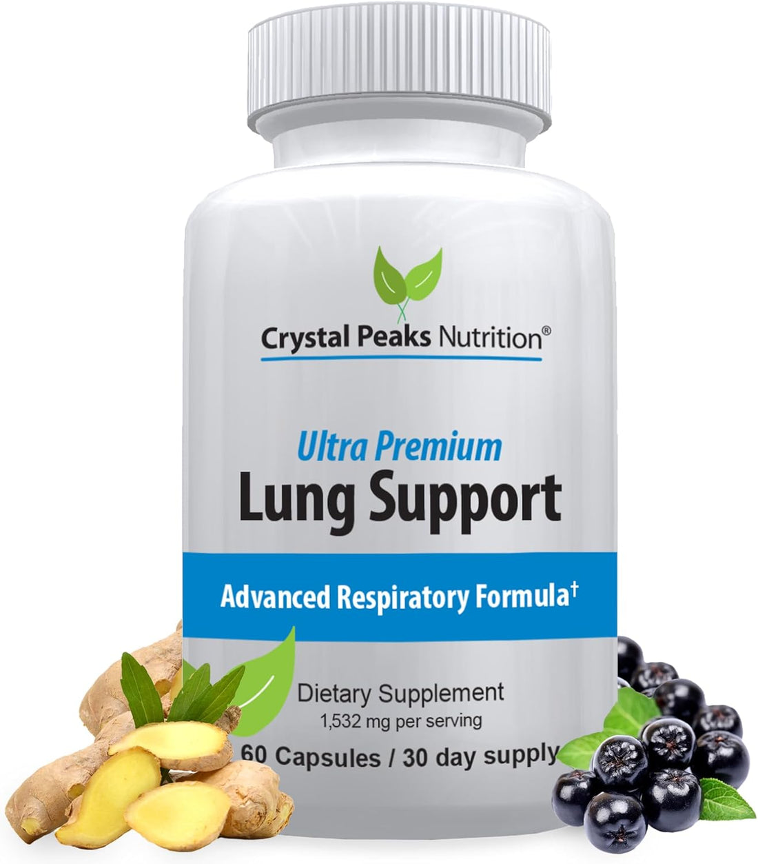 Lung Support – Soothes & Detoxifies for Easier Breathing – Respiratory Health Supplement, 60 Capsules (30-Day Supply)