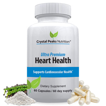 Ultra Premium Heart Support – Vitamin K2, D3 & Calcium – Supports Circulation, Arteries & Cholesterol Balance – 60 Capsules