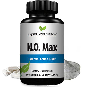 N.O. Max Nitric Oxide – L-Arginine, Citrulline & AAKG – Pre-Workout Performance Support – 60 Capsules