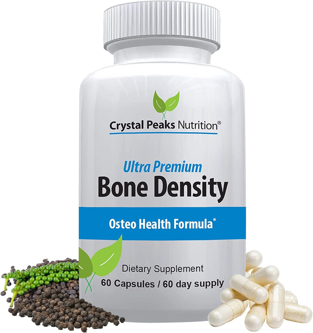 Ultra Premium Bone Formula – Calcium with Vitamin K2 & D3 – Supports Bone Strength & Mobility – 60 Capsules (60-Day Supply)